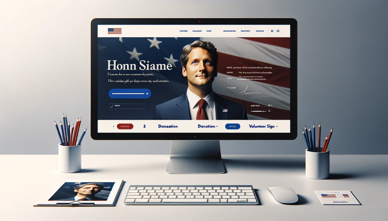 Website design for Political Candidate